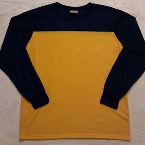 Brand New Mens Open Trails Blue & Yellow T Shirt